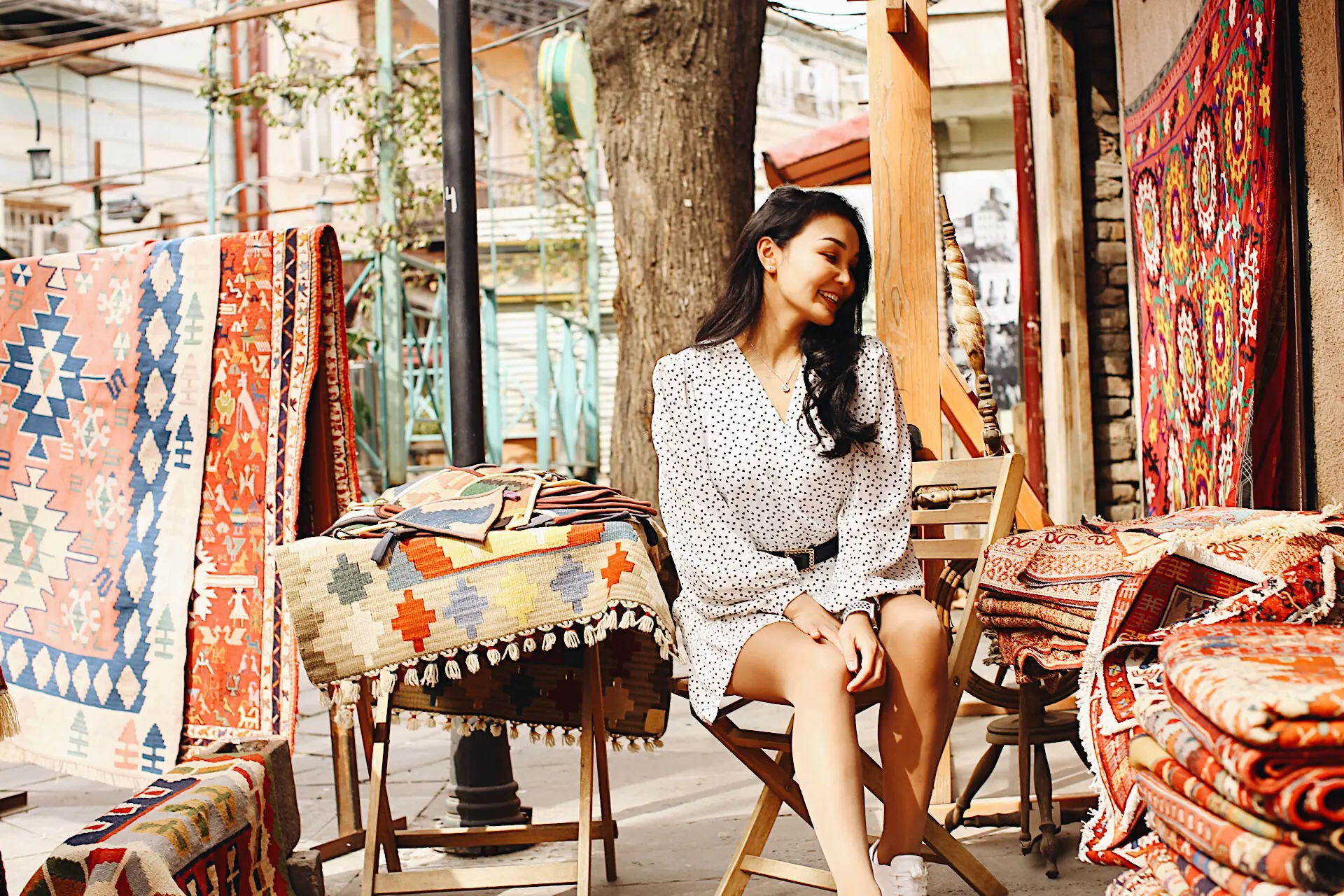 Белорусская пара на фотосессии в Тбилиси